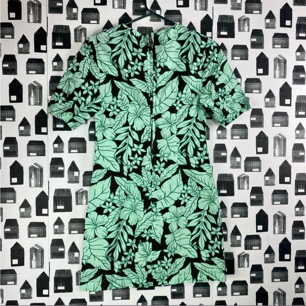 Zara woman Hawaiian floral print dress made in morocco - Picture 5 of 6